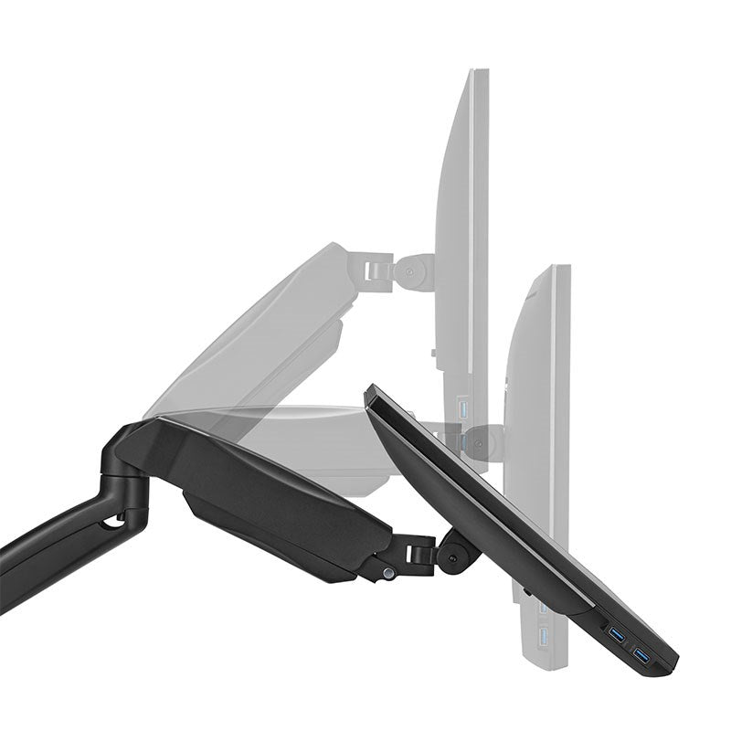 GAMEON GO-5015 Economy Spring-Assisted Wall Mounted Single Monitor Arm, Stand And Mount For Gaming And Office Use, 17