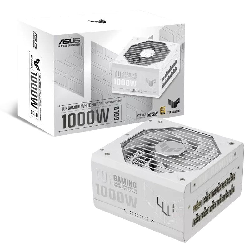 Asus TUF Gaming 1000W 80 Plus Gold White Edition ATX Gaming Power Supply