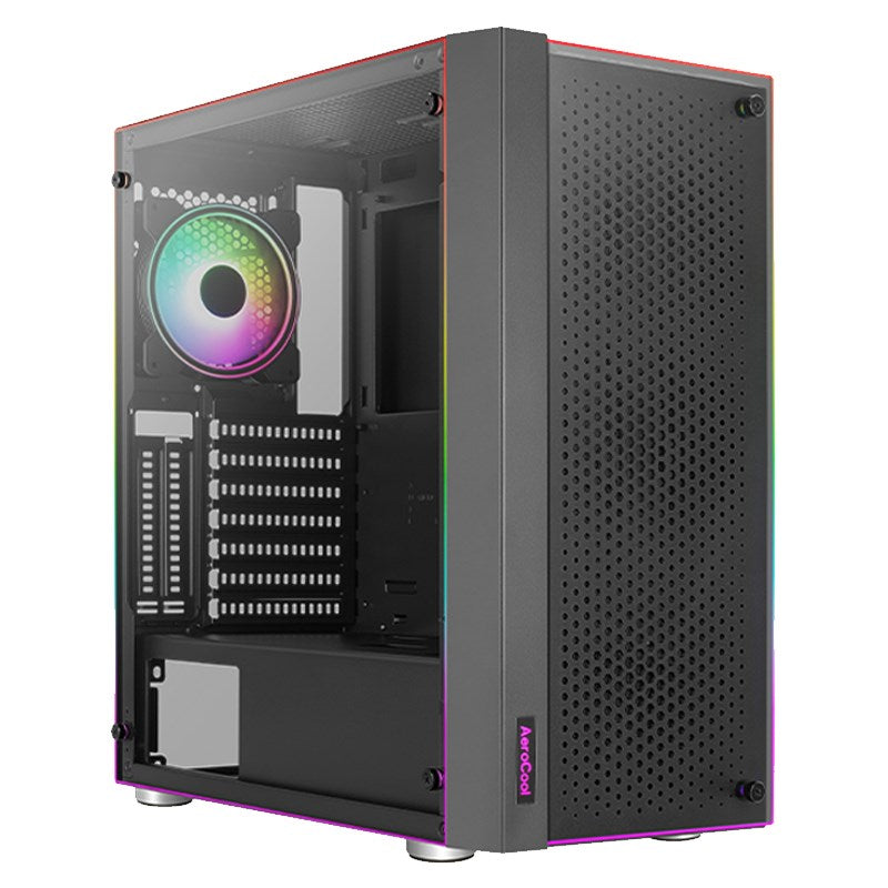 Aerocool Skribble ARGB ATX Mid Tower Case - Black