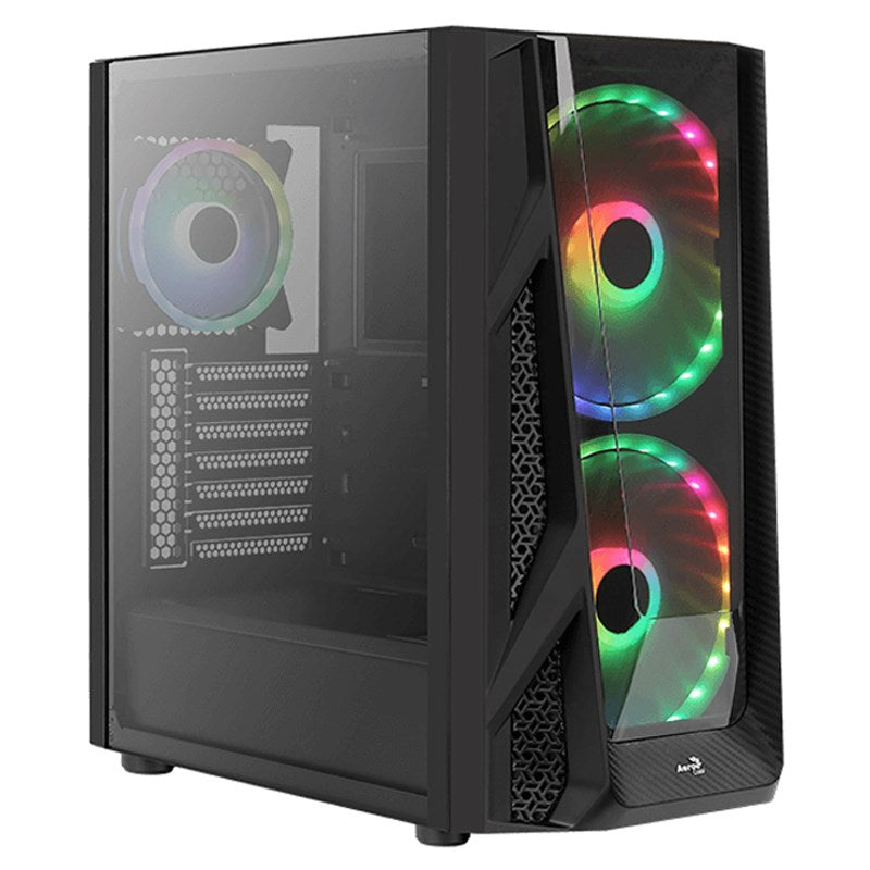 Aerocool NightHawk Duo ARGB Mid Tower Case - Black