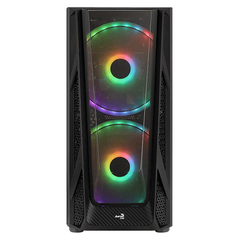 Aerocool NightHawk Duo ARGB Mid Tower Case - Black