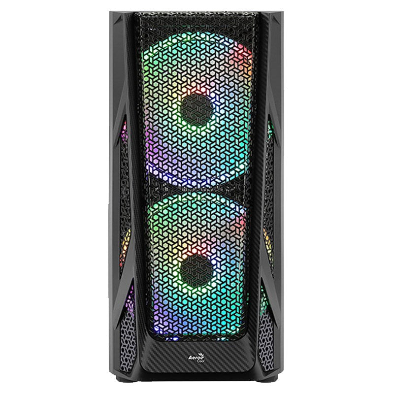 Aerocool AirHawk Duo ARGB Mid Tower Case - Black