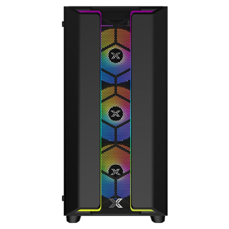XIGMATEK GAMING Y PRO ARGB E-ATX Mid Tower Case - Black