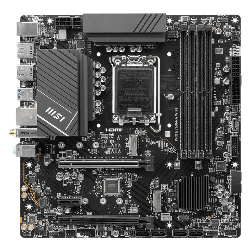 MSI PRO B760M-A WIFI DDR5 mATX Gaming Motherboard
