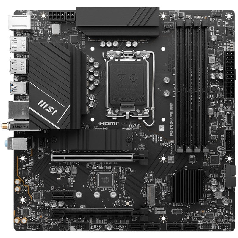MSI PRO B760M-A WIFI DDR4 mATX Gaming Motherboard