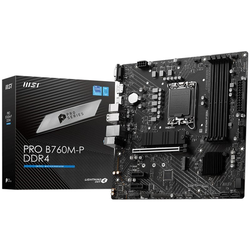 MSI PRO B760M-P DDR4 mATX Gaming Motherboard