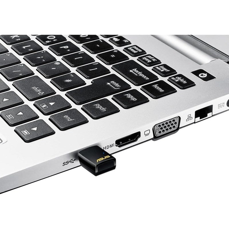Asus USB AC51, Dual Band Wireless Wi-Fi Adapter - Black
