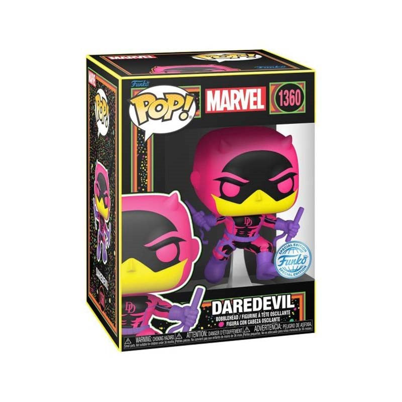 Funko Pop! Marvel: Classic Daredevil (BLKLT)(Exc)