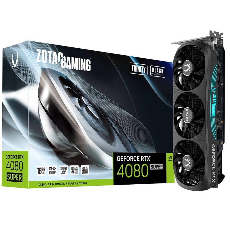 ZOTAC GAMING GeForce RTX 4080 SUPER Trinity Black Edition 16GB GDDR6X Gaming Graphics Card