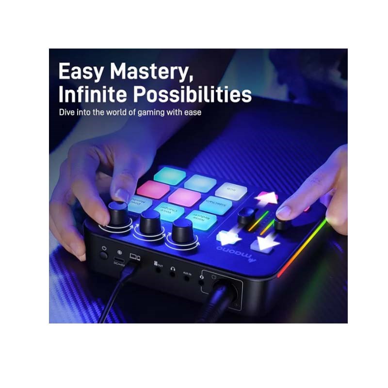 Maonocaster G1 NEO Audio Mixer For Game Streamer – Black