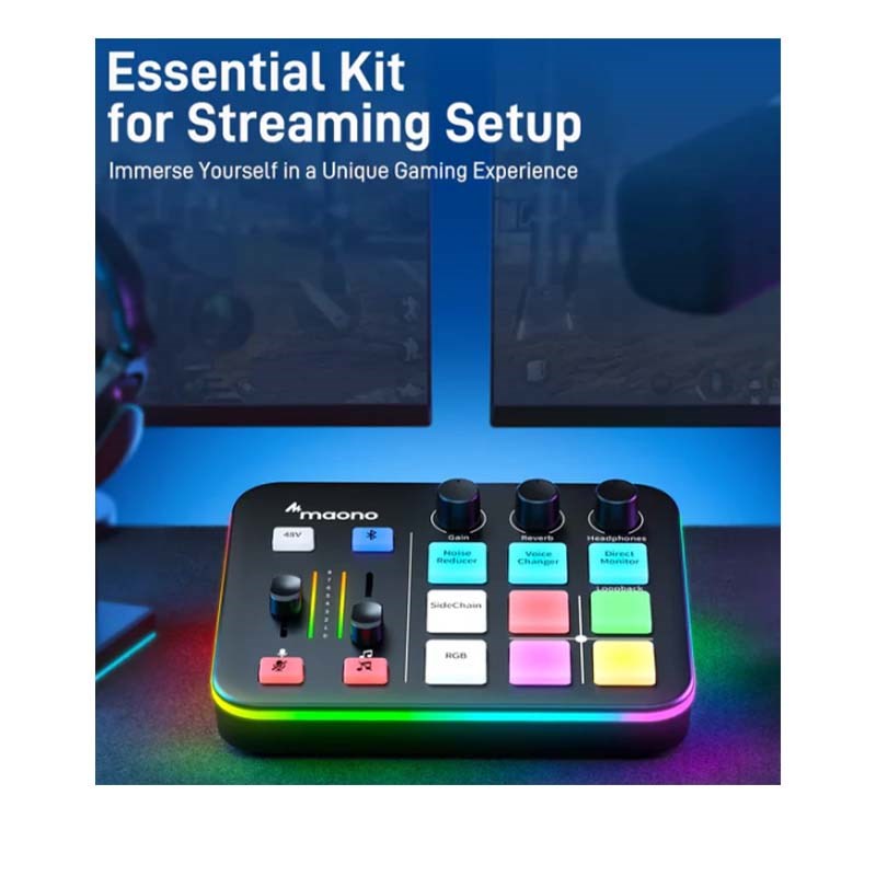 Maonocaster G1 NEO Audio Mixer For Game Streamer – Black