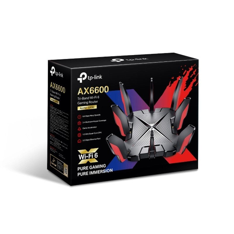 TP-LINK Archer GX90 AX6600 Wi-Fi 6 Tri-Band Gaming Router - Open Box