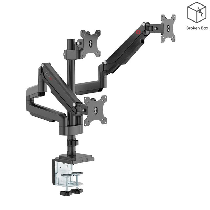 GAMEON GO-5367 Triple Monitor Arm, Stand And Mount For Gaming And Office Use, 17