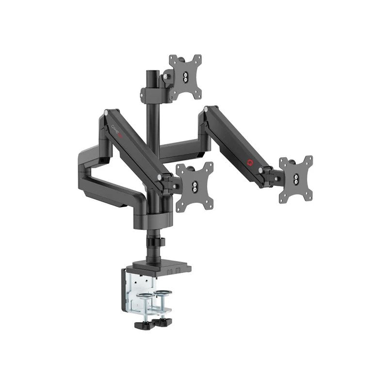 GAMEON GO-5367 Triple Monitor Arm, Stand And Mount For Gaming And Office Use, 17