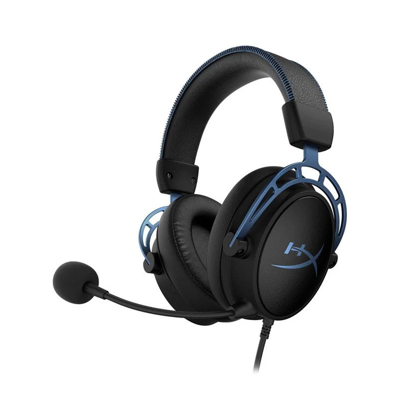 HyperX Cloud Alpha S, 7.1 Surround Sound Wired Gaming Headset for PC, PS5, PS4 - Blue - Open Box