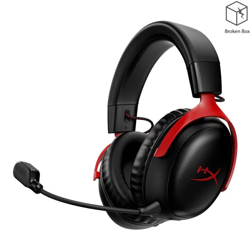 HyperX Cloud III Wireless DTS Headphone:X Spatial Audio Gaming Headset - Black/Red - Open Box