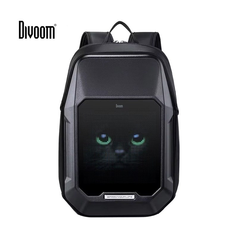 Divoom Cyberbag Customizable Pixel LED Animation Display Backpack With App Control - Black