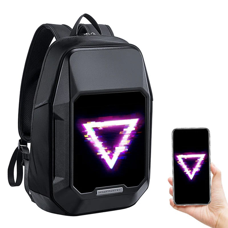 Divoom Cyberbag Customizable Pixel LED Animation Display Backpack With App Control - Black