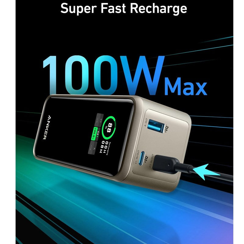 Anker Prime 20,000mAh Power Bank (200W) Series 7, Golden