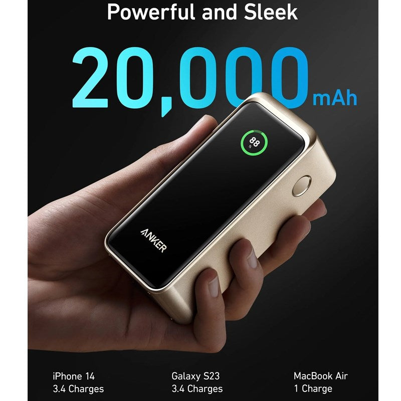 Anker Prime 20,000mAh Power Bank (200W) Series 7, Golden