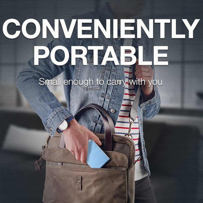 Seagate 1 TB One Touch USB 3.2 Gen 1 External Hard Drive with Password Protection