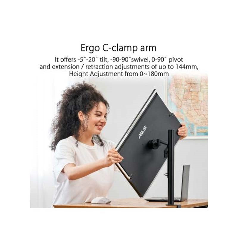 ASUS ZenScreen 24” 1080P Portable USB Monitor (MB249C) - FHD, IPS, Type-C, 3-Year Warranty