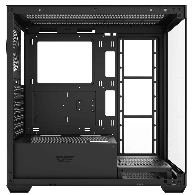 Aigo DarkFlash DS900 Aquarium ATX Mid Tower PC Gaming Case - Black (Fans Not Included)