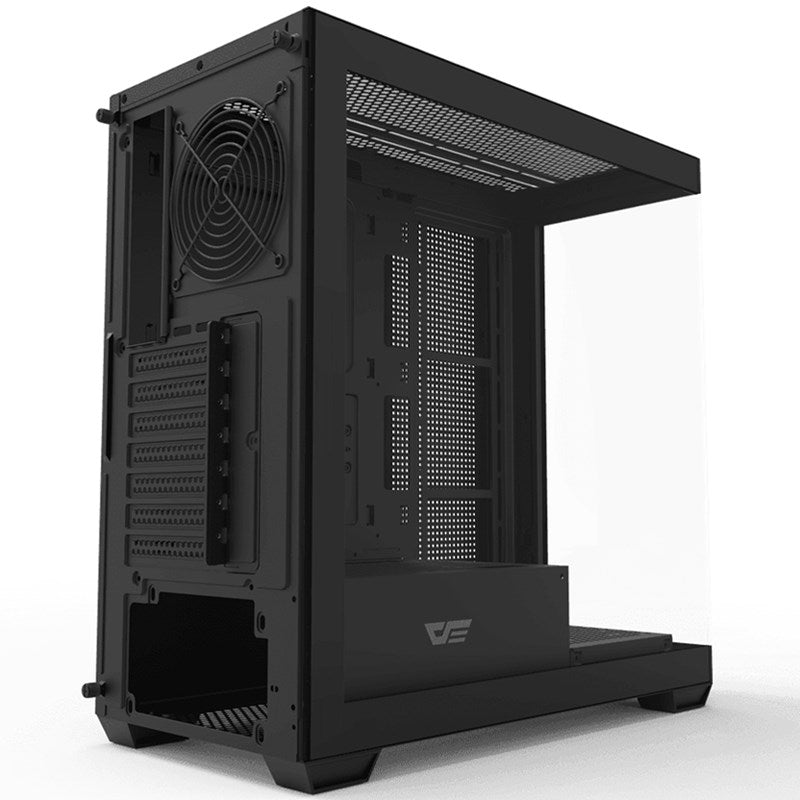 Aigo DarkFlash DS900 Aquarium ATX Mid Tower PC Gaming Case - Black (Fans Not Included)