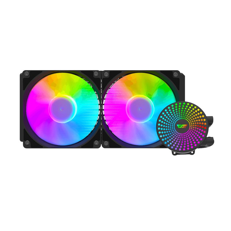 Aigo DarkFlash Radiant DC240 ARGB 240mm Liquid CPU Cooler - Black