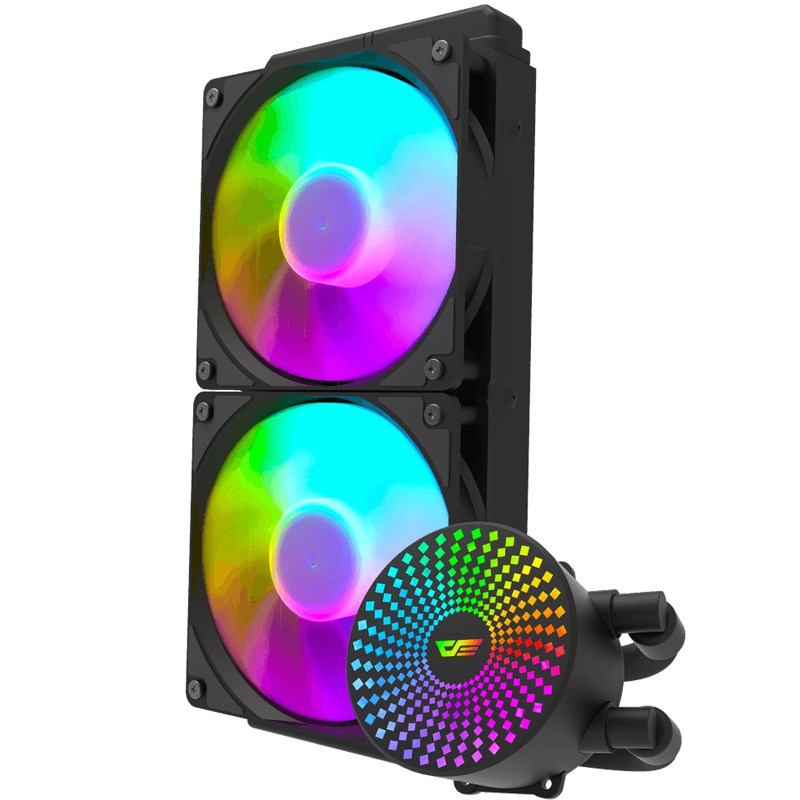 Aigo DarkFlash Radiant DC240 ARGB 240mm Liquid CPU Cooler - Black