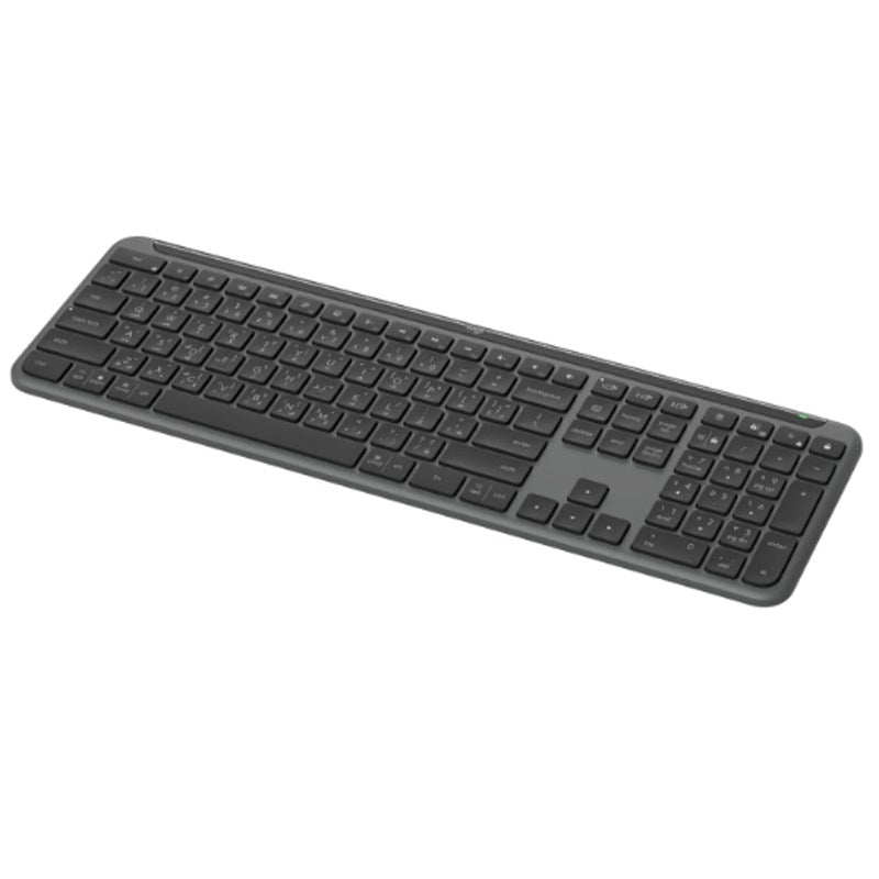 Logitech K950 Signature Slim Wireless, BT Keyboard, Multi-OS, Win, Mac, Chrome, English/Arabic - Graphite