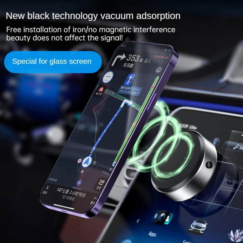 Intelligent Car Mount Mobile Phone Holder Universal Magnetic Technology - Black