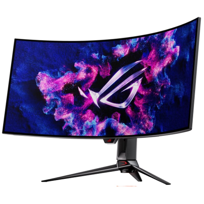 اسوس شاشة الألعاب المنحنية روج سويفت PG39WCDM بحجم 39 بوصة بتقنية WQHD OLED، بمعدل تحديث 240 هرتز، وقت استجابة 0.03 مللي ثانية ومنفذ HDMI 2.1, ايه ام دي فري سينك بريميوم برو , جي سينك