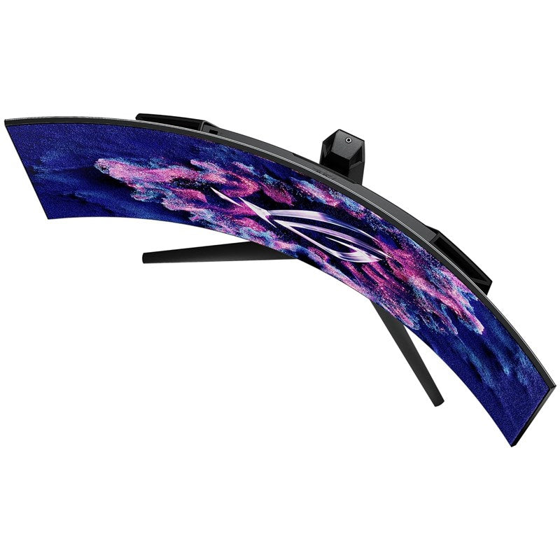 اسوس شاشة الألعاب المنحنية روج سويفت PG39WCDM بحجم 39 بوصة بتقنية WQHD OLED، بمعدل تحديث 240 هرتز، وقت استجابة 0.03 مللي ثانية ومنفذ HDMI 2.1, ايه ام دي فري سينك بريميوم برو , جي سينك