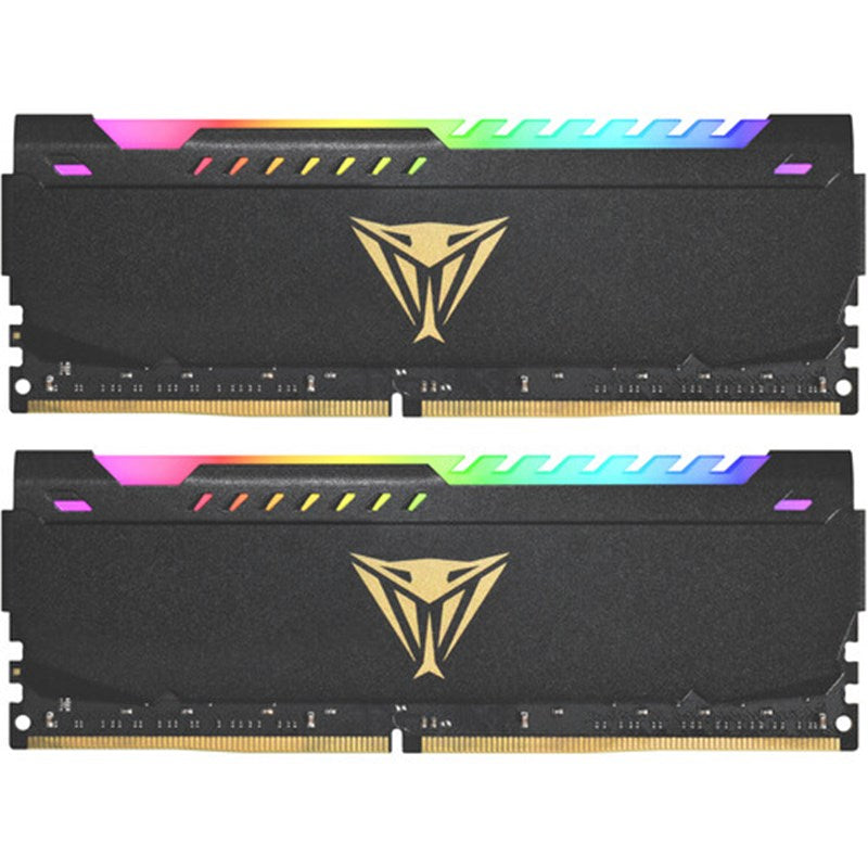 Patriot Viper Steel RGB 16GB (2 x 8GB) DDR4 3200 MHz RAM Memory Kit - Black