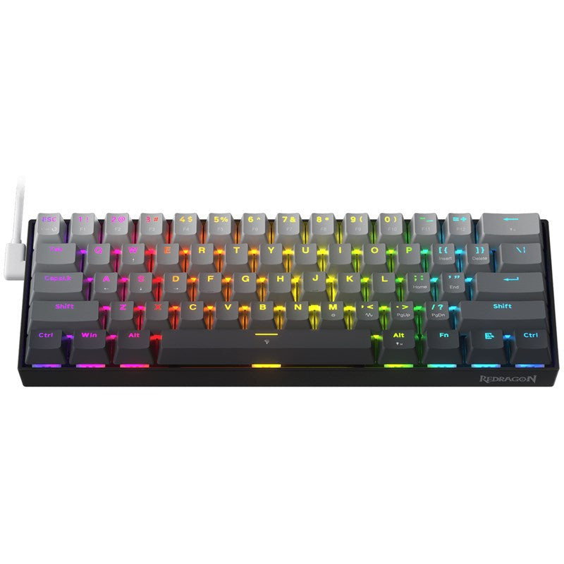 Redragon Fizz K617GGB 60% Wired RGB Mechanical Gaming Keyboard with 8K Magnetic Switch - Black
