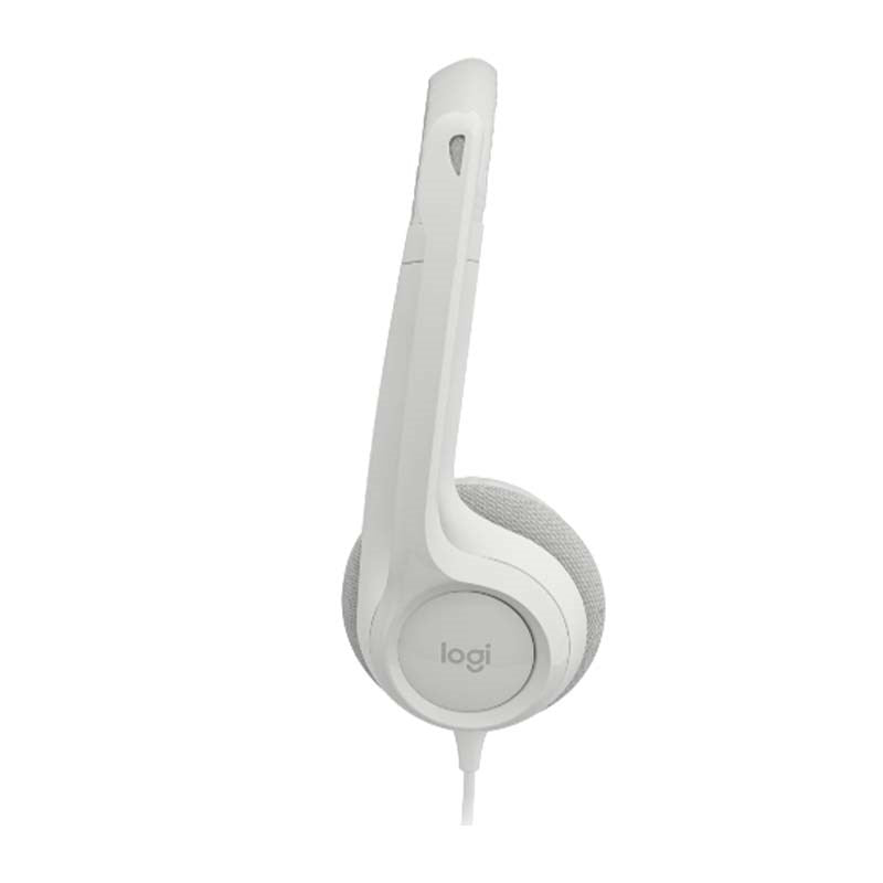 Logitech H390 USB Headset with Noise-Cancelling Mic - White