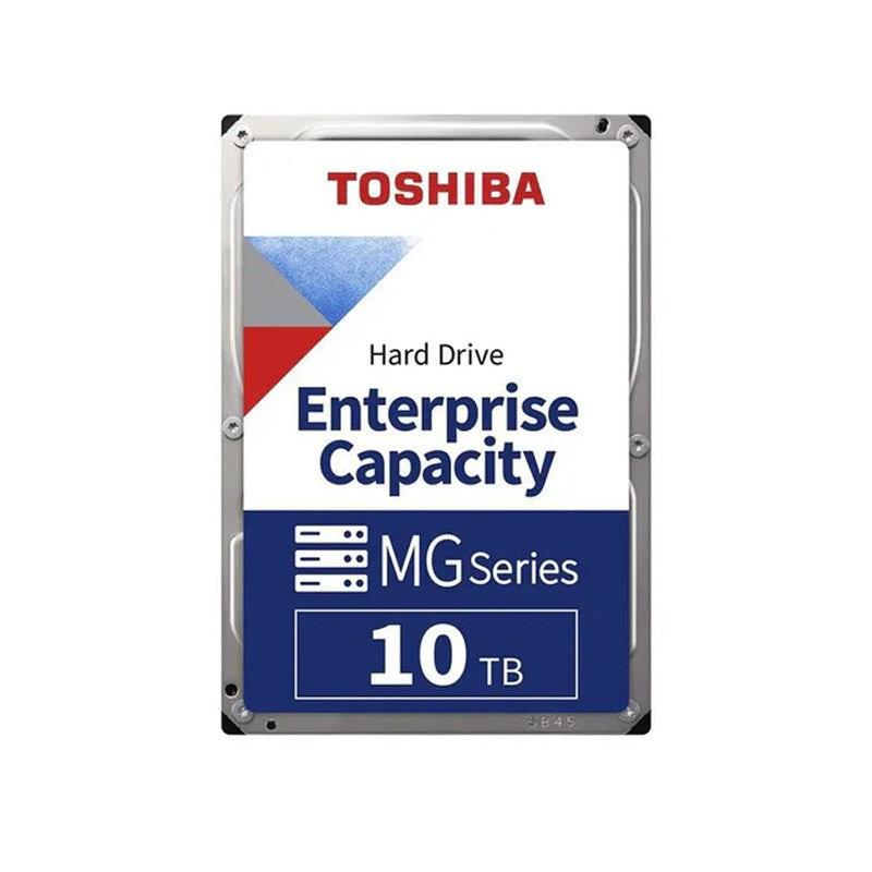 Toshiba MG Series Enterprise 10 TB 3.5’’ SATA 6Gbit/s Internal HDD 7200 RPM 550 TB/year 24/7 Operation.