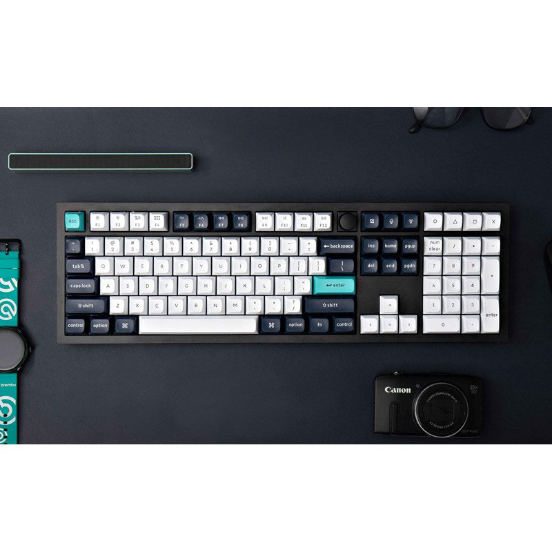 Keychron Q6 Max 100% QMK/VIA Wireless RGB Mechanical Gaming Keyboard (Gateron Jupiter Red Switch) - Black (Arabic Layout)