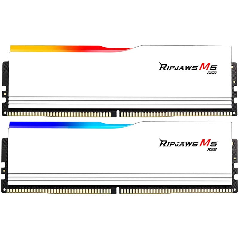 G.Skill Ripjaws M5 RGB 32GB (2x16GB) DDR5 5200MHz RAM Memory Kit - White