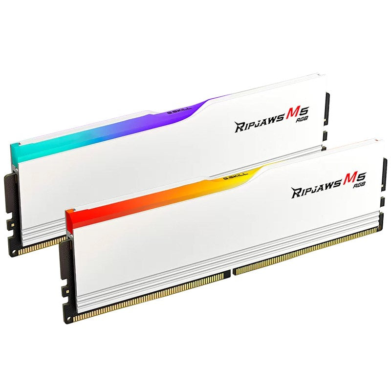 G.Skill Ripjaws M5 RGB 32GB (2x16GB) DDR5 5200MHz RAM Memory Kit - White