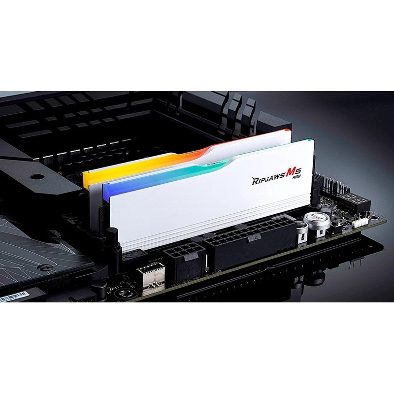 G.Skill Ripjaws M5 RGB 32GB (2x16GB) DDR5 5200MHz RAM Memory Kit - White