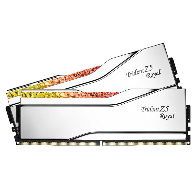 G.Skill Trident Z5 Royal RGB 32GB (2x16GB) DDR5 7200MHz RAM Memory Kit - Silver