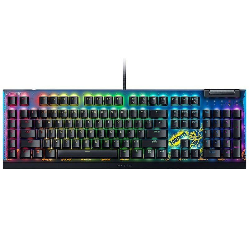 Razer BlackWidow V4 X Wired Mechanical Gaming Keyboard with Razer Chroma RGB (Yellow Switch) - Fortnite Edition (US Layout)