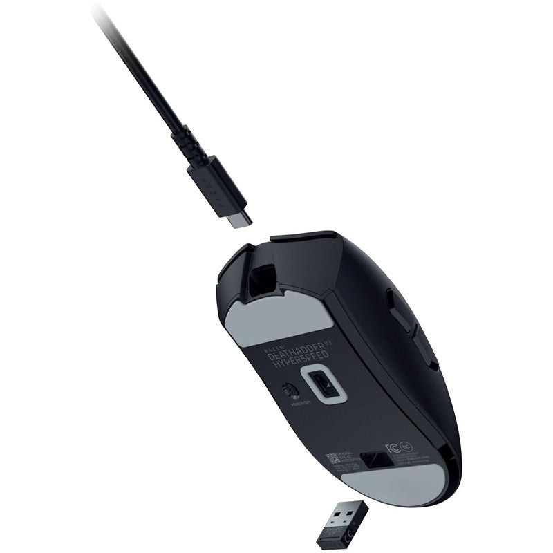 Razer DeathAdder V3 HyperSpeed Ultra-lightweight Wireless Ergonomic Esports Gaming Mouse - Black