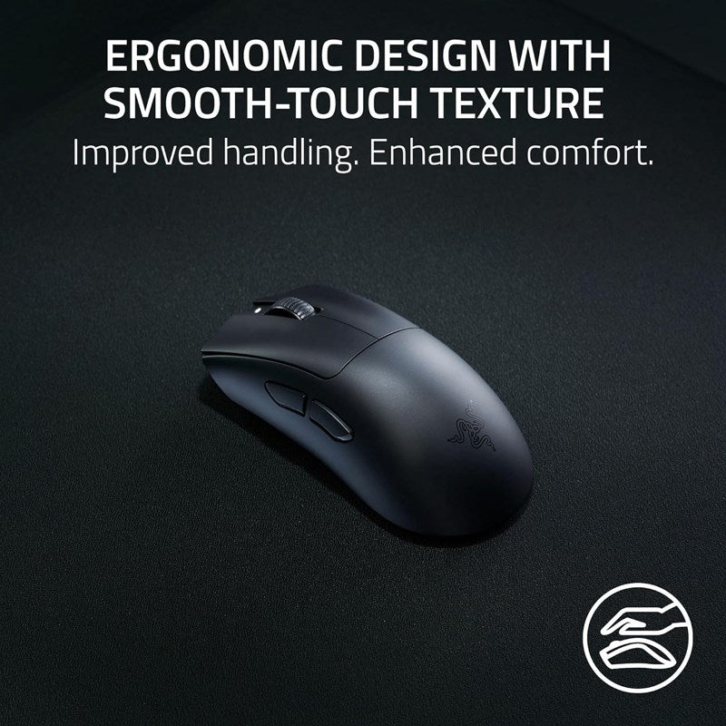 Razer DeathAdder V3 HyperSpeed Ultra-lightweight Wireless Ergonomic Esports Gaming Mouse - Black