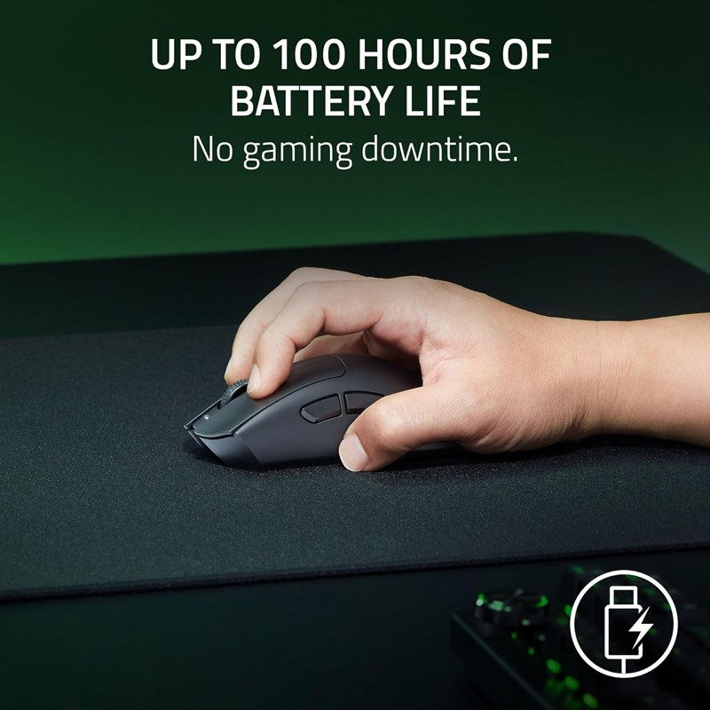 Razer DeathAdder V3 HyperSpeed Ultra-lightweight Wireless Ergonomic Esports Gaming Mouse - Black