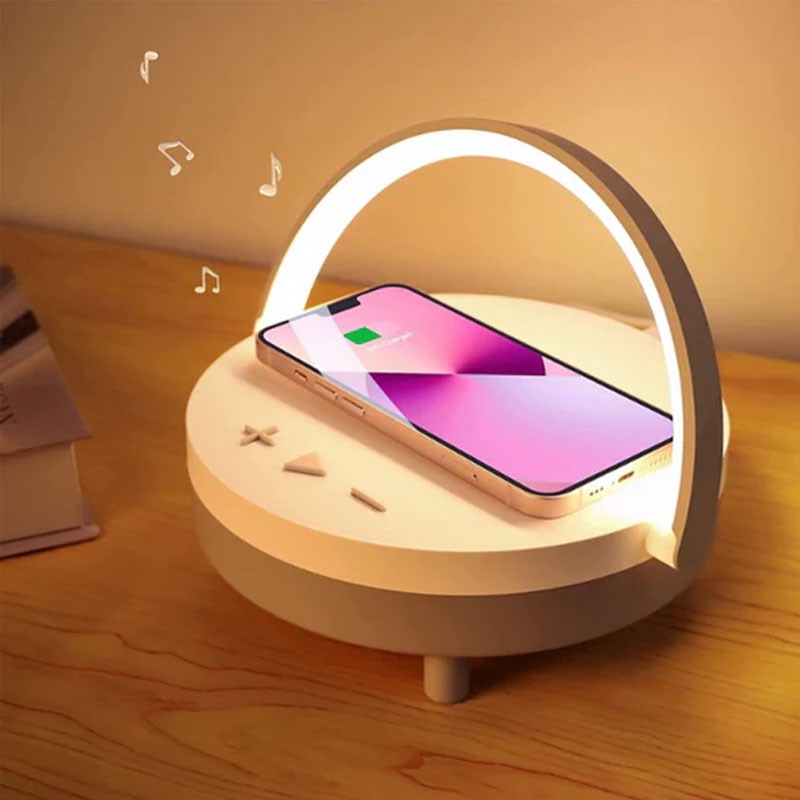 Earldom Wireless Charging with Bluetooth Speaker and Lamp