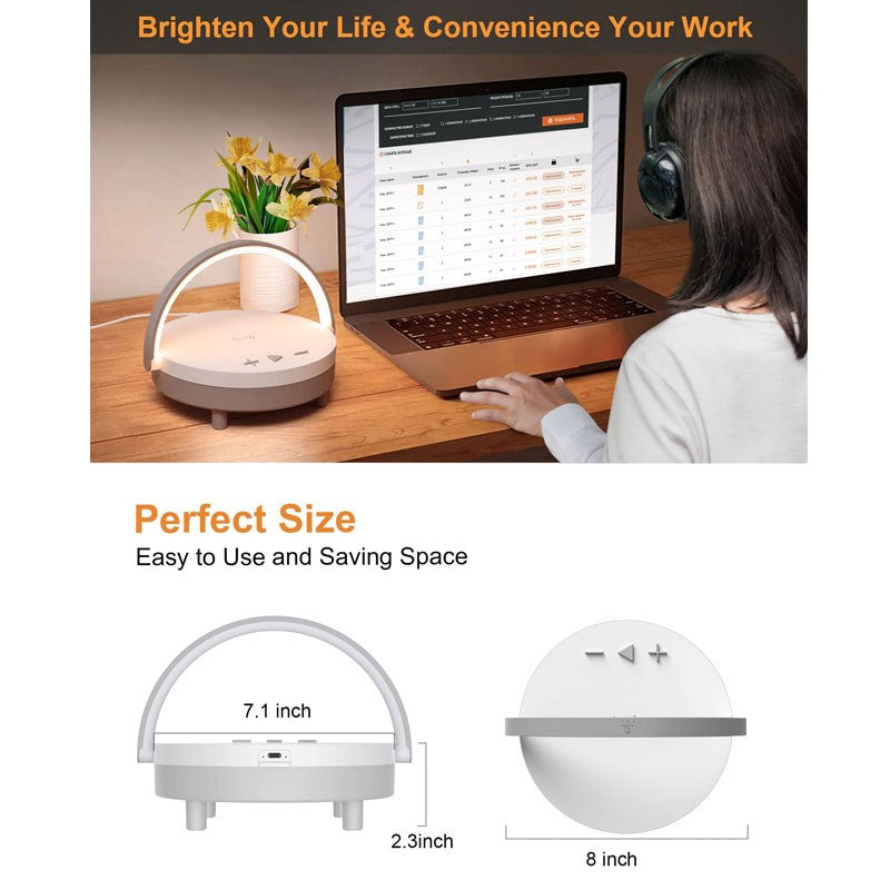 Earldom Wireless Charging with Bluetooth Speaker and Lamp