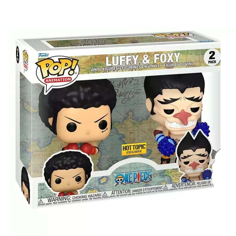 Funko Pop! Animation: One Piece - Luffy and Foxy 2pk w/Chase (Exc)